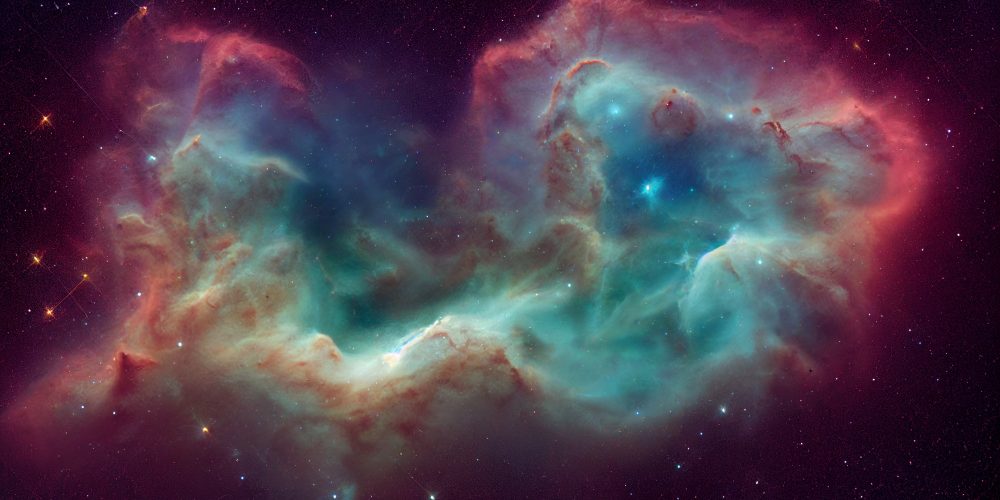 Space background. Colorful nebula with stars.Space nebulae supernova exploding stars and far off gal