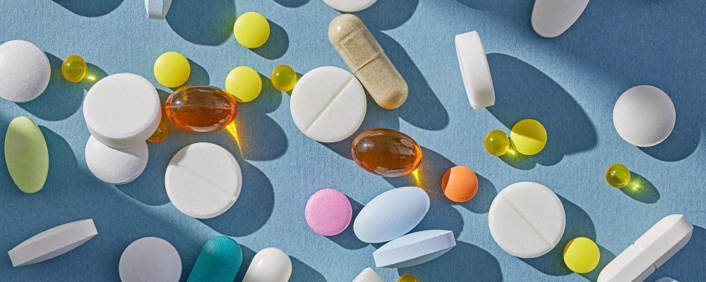 various colorful pills